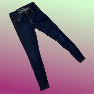 old navy dark blue rockstar skinny jeans! 💙🌸✨
